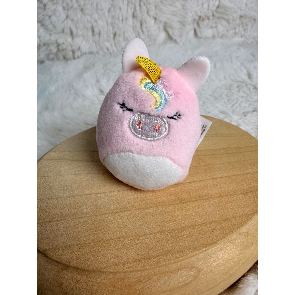 Squishville Squishmallows 2 Inch Pink Rainbow Unicorn Mini Plush Toy Val
